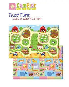 baby care play mat busy farm