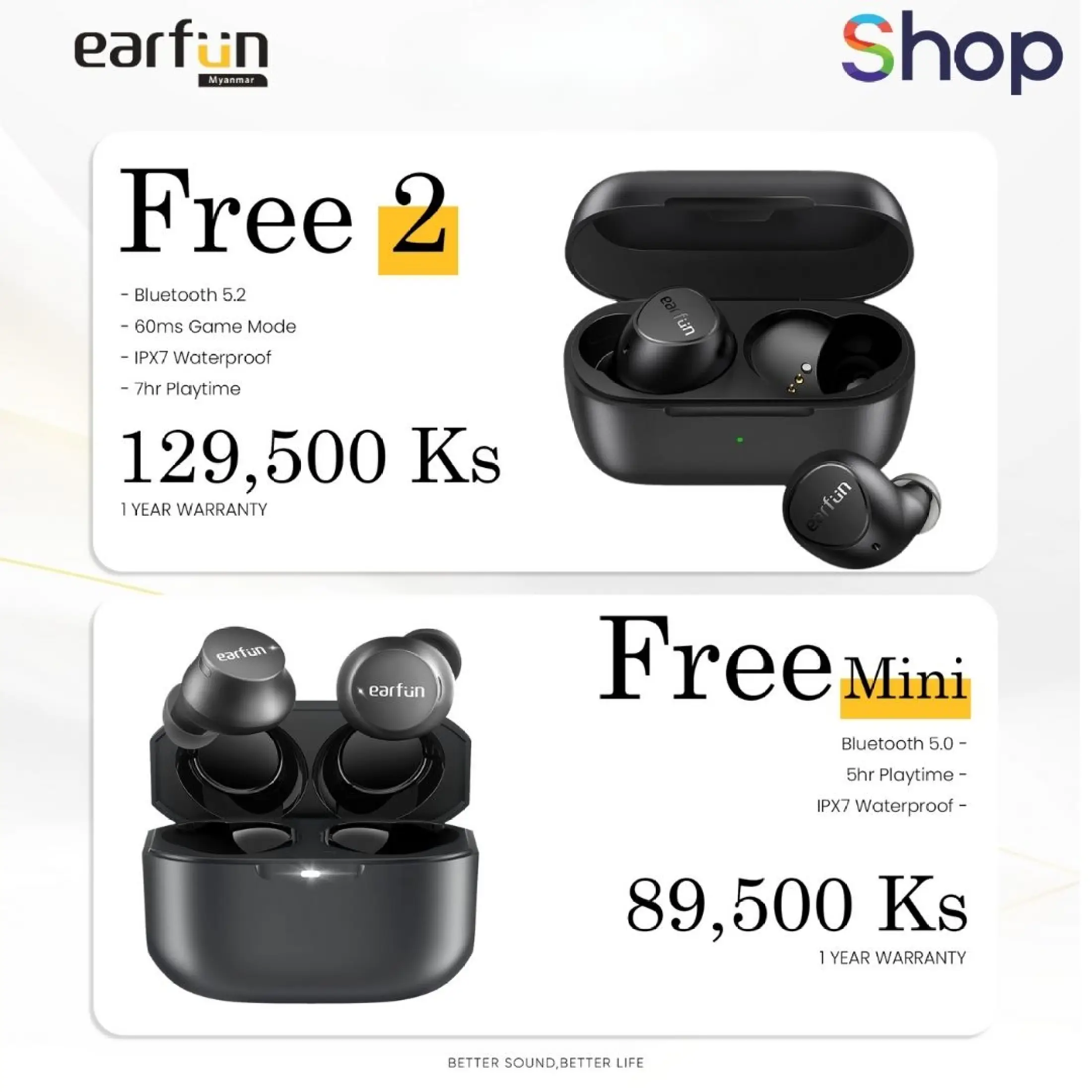 Earfun free bluetooth 5.0 earbuds hot sale