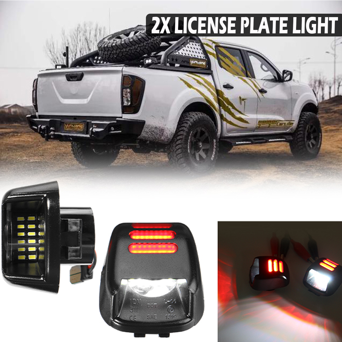 nissan navara number plate light