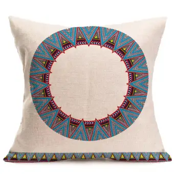 New Bohemian Pattern Throw Pillow Cover Car Cushion Cover