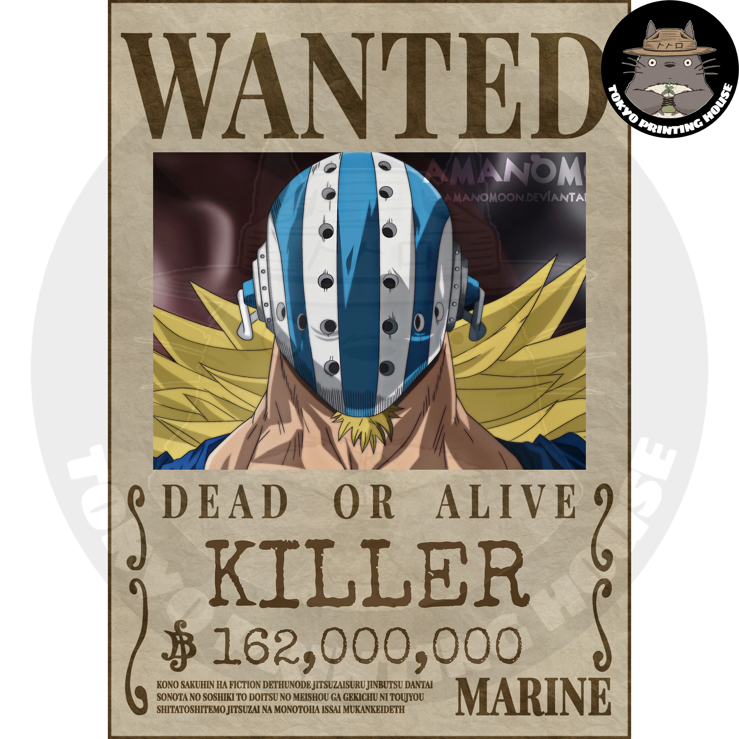 One Piece Wanted Poster | Shop.com.mm