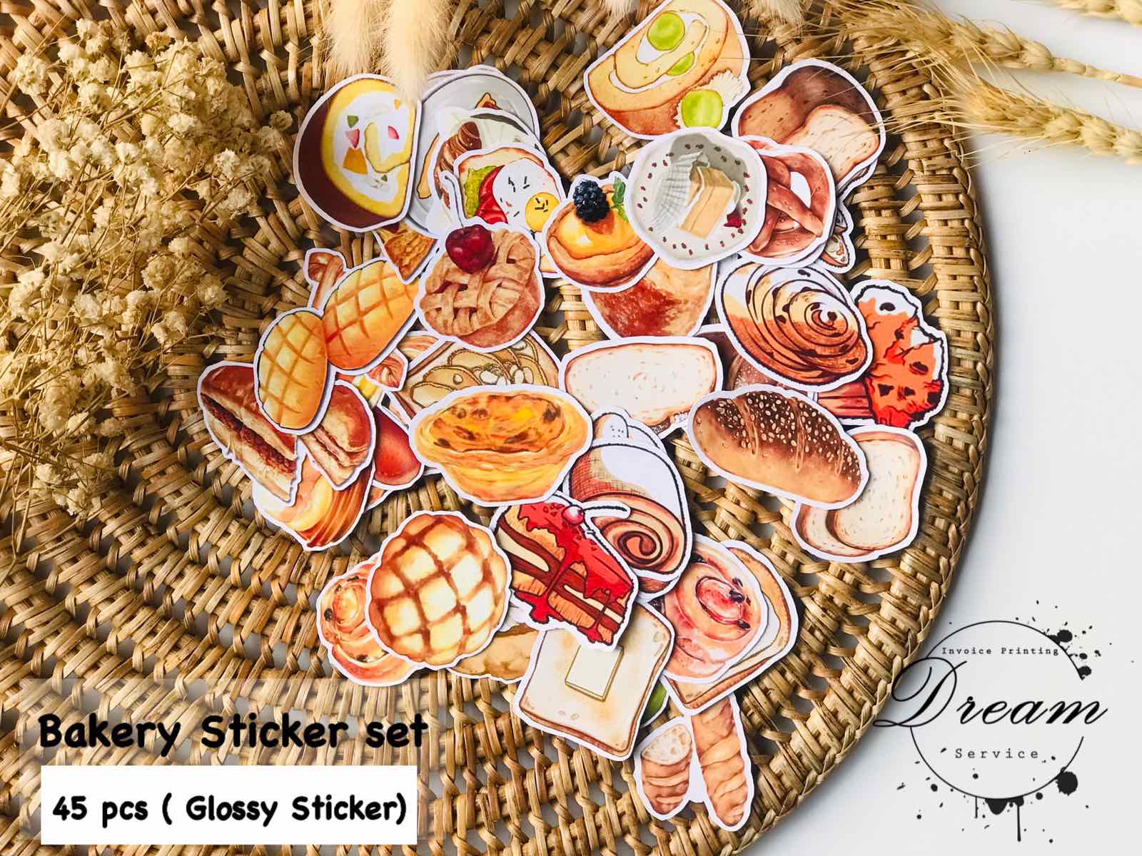 Bakery Sticker Set ( 45 pcs ) | Shop.com.mm
