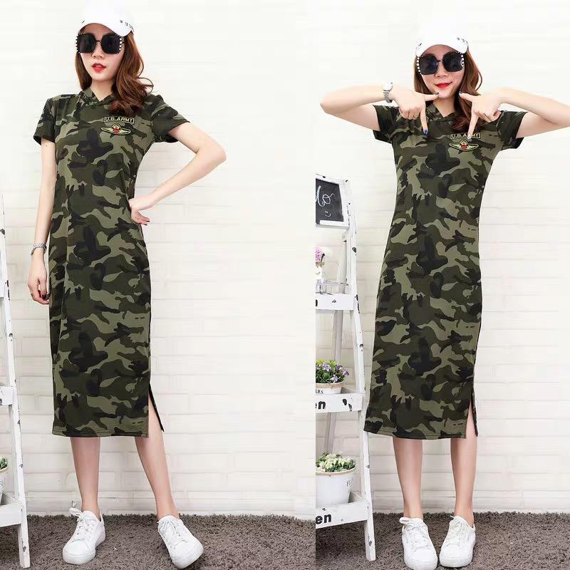 military style shirt dress