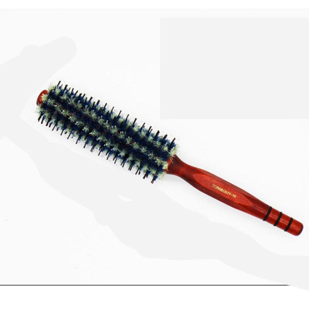Curly Hair Comb Wood Handle Natural Boar Bristle Hair Brush Fluffy