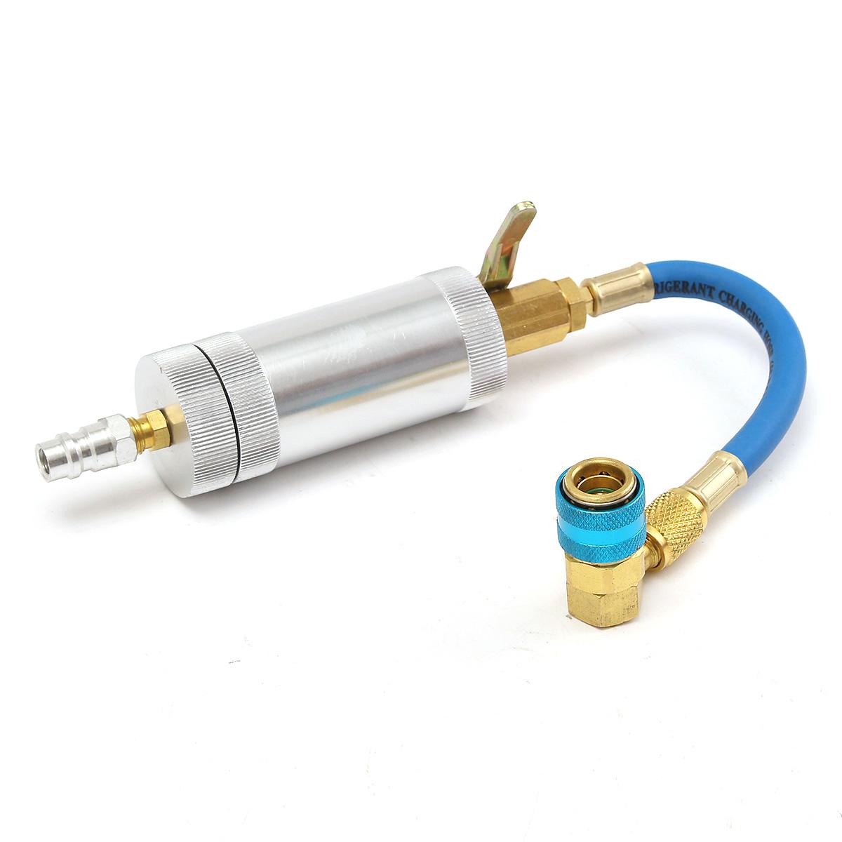 Car A//C Oil /& Dye Injector+Low R12 or R134A Quick Coupler Adapter Kit Injection