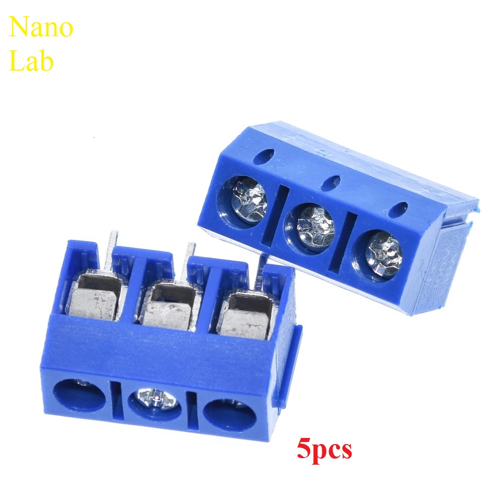 5pcs 3 Pin Terminal Block Connector 5mm | Shop.com.mm