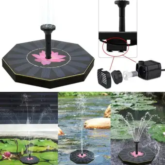 Octagonal Shaped Outdoor Solar Powered Fountain Floating Water Solar Powered Fountain Floating Water