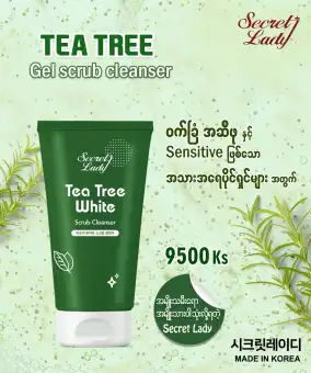 tea tree white scrub cleanser