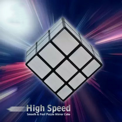 Bukefuno QY Toys Mirror Cube 3x3 - Silberner Spiegelwürfel, Zauberwürfel Mit Formveränderung