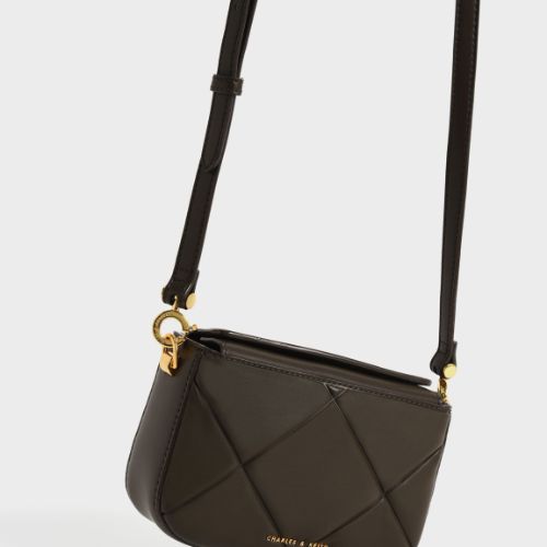 Mini Danika Chunky Chain Padded Bag Dark Moss