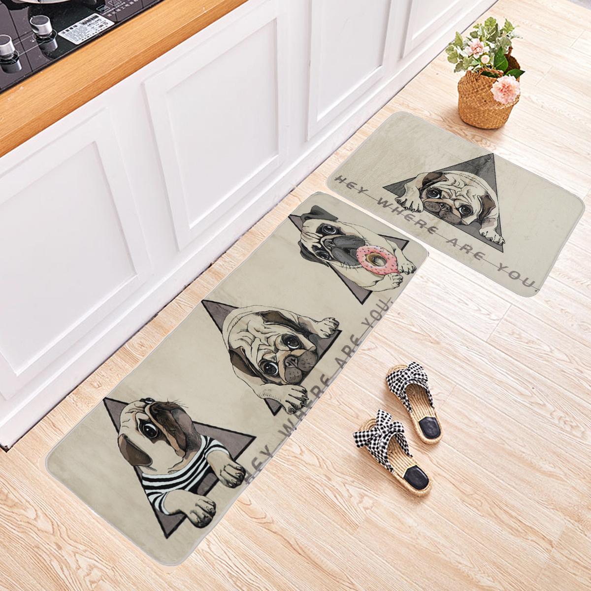 Modern Anti Slip Kitchen Mat Bath Carpet Rectangle Kitchen Floor