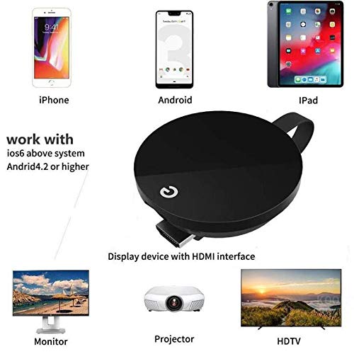 Dongle Wireless HDMI 1080P - Adaptateur Miracast/Airplay Pour Android, IOS, Windows, Mac - Streaming Sans Fil Sur TV