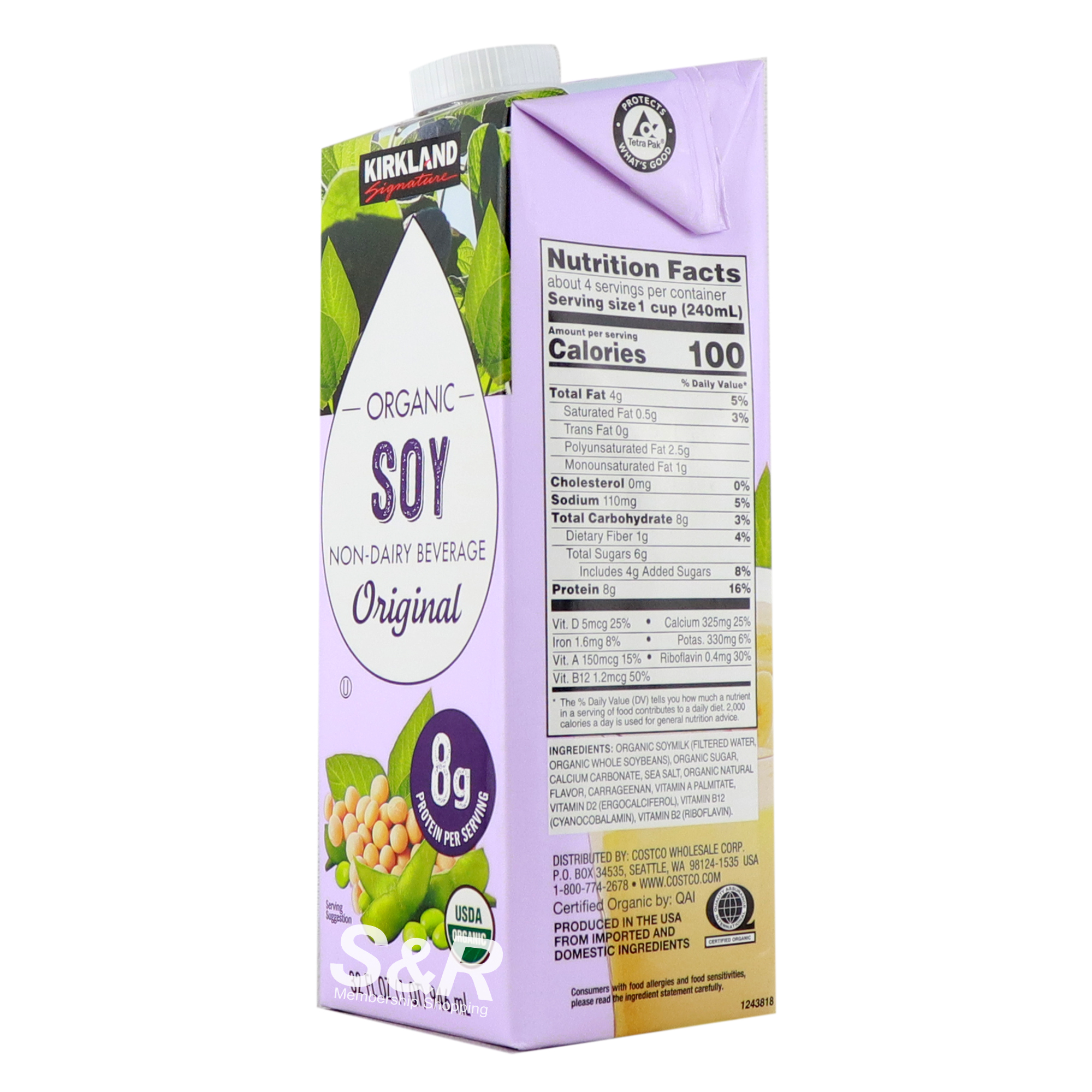 Kirkland Organic Soy Milk Nutrition Facts Besto Blog