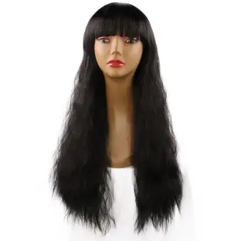 Natural Lifelike High Temperature Fiber Wigs Corn Perm Synthetic