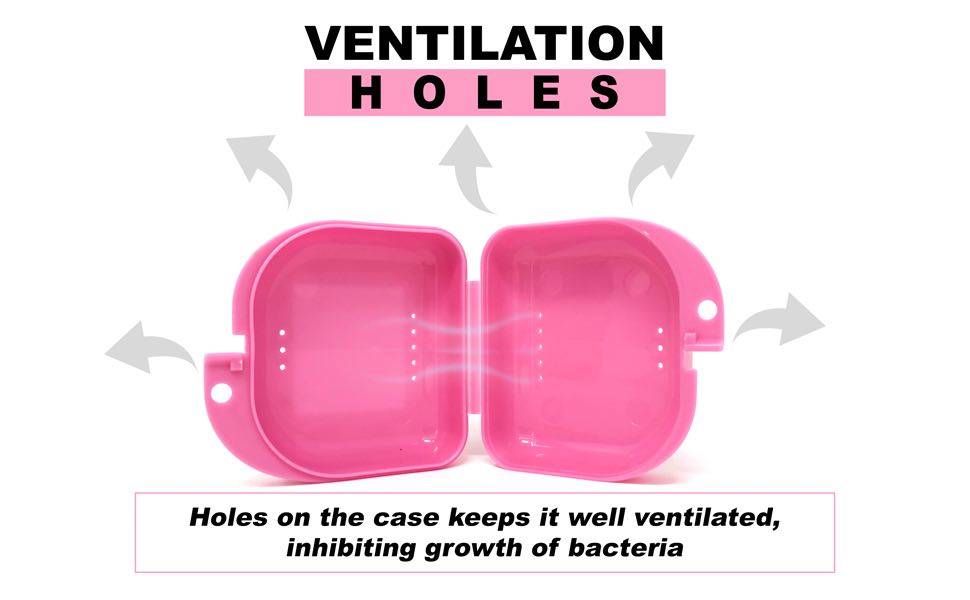Retainer Cases, Large retainer case, retainer case with ventilation holes