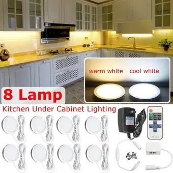 Mango Kitchen Under Cabinet Lighting Led 8 Puck Lights W Wireless