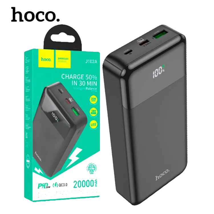Bateria Externa 20000mAh PD20W J102A Hoco – imeXtec