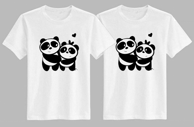 panda t shirt couple