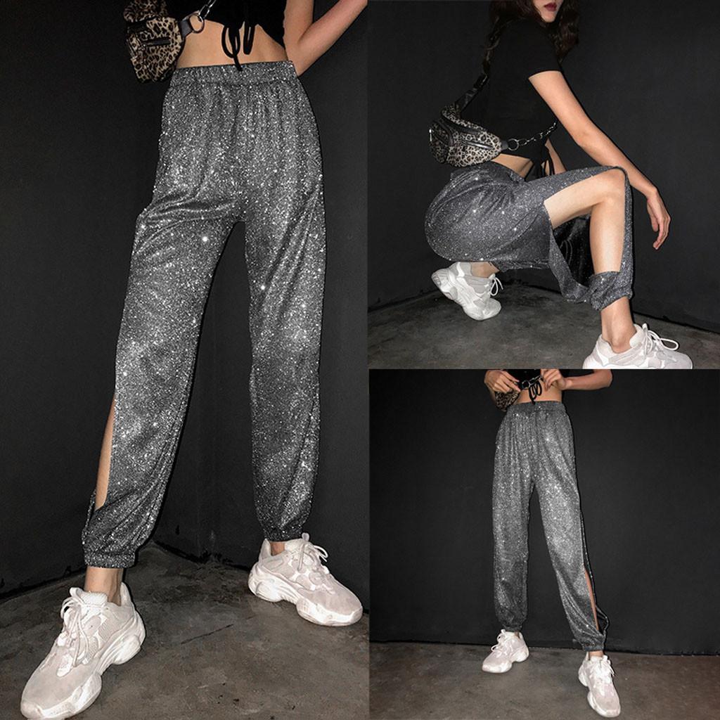 high waisted pants with elastic waist