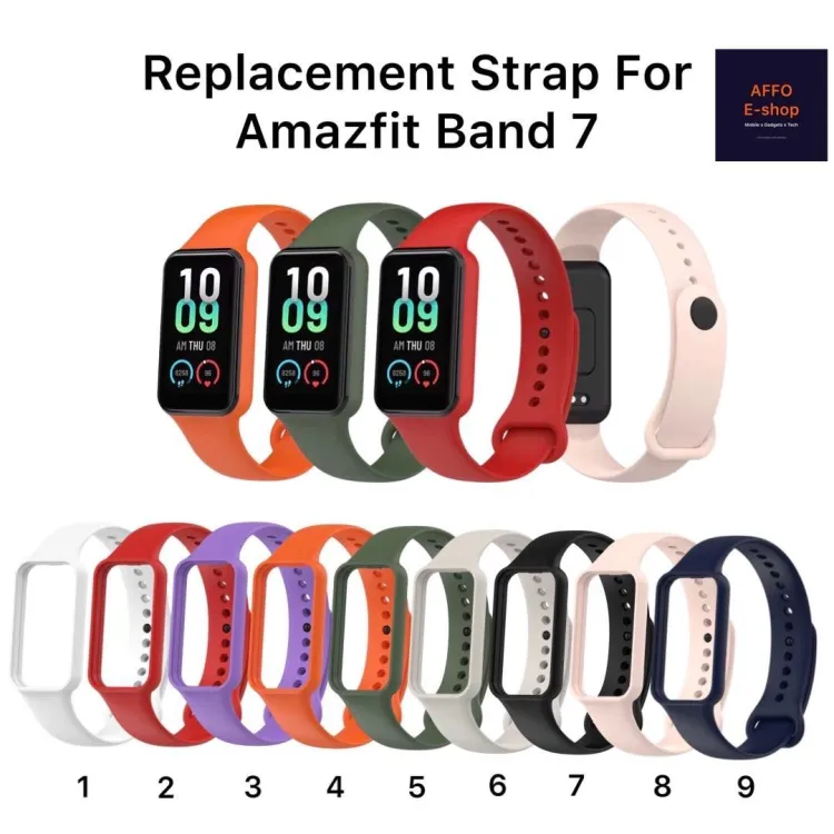 Replacement Silicon Strap For Amazfit Band 7