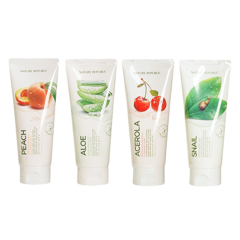 fresh herb aloe cleansing foam