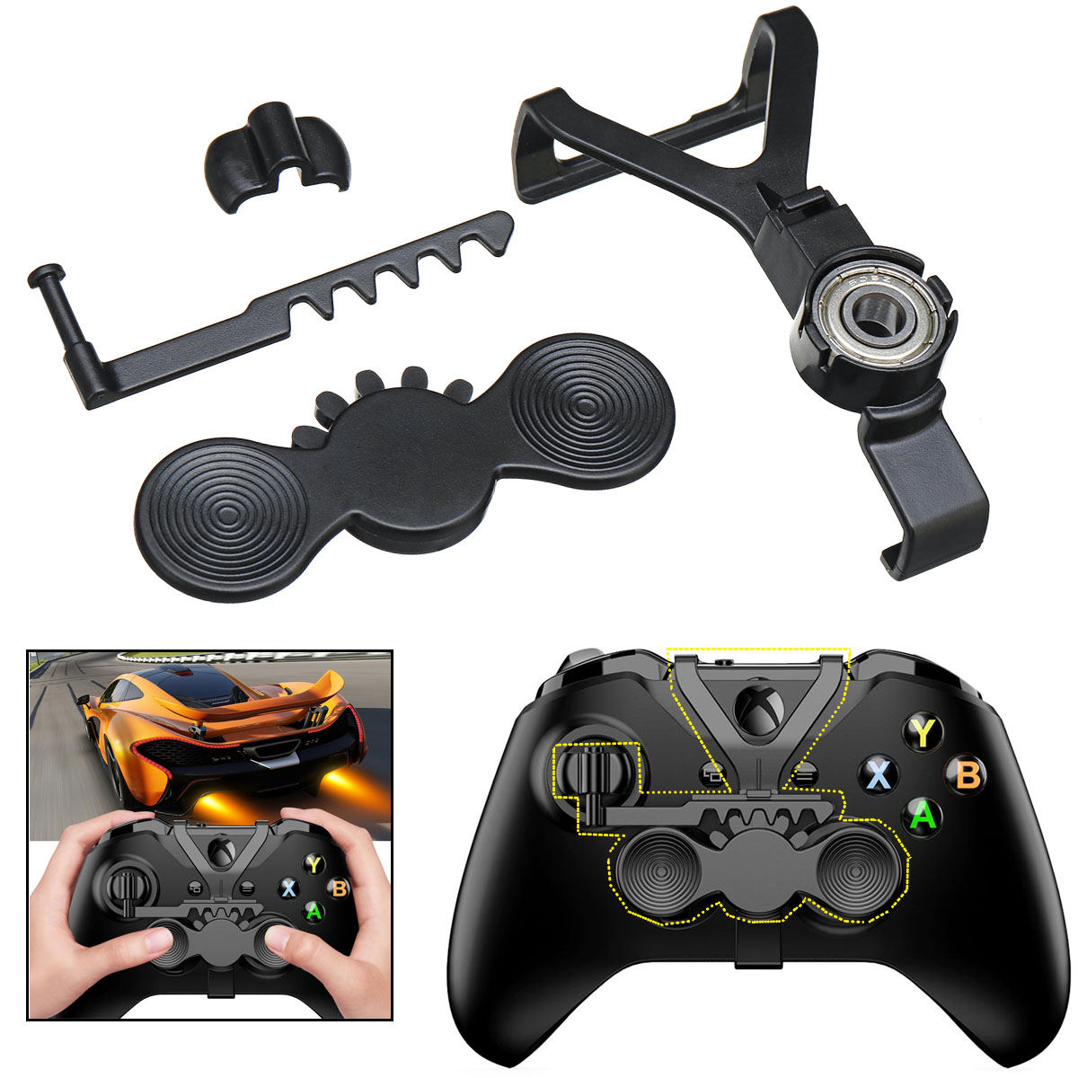 xbox one controller mini steering wheel