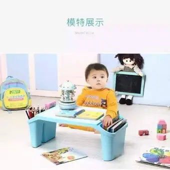 Table Desk Plastic Kids Toddlers Holder Organizer Laptop Desk