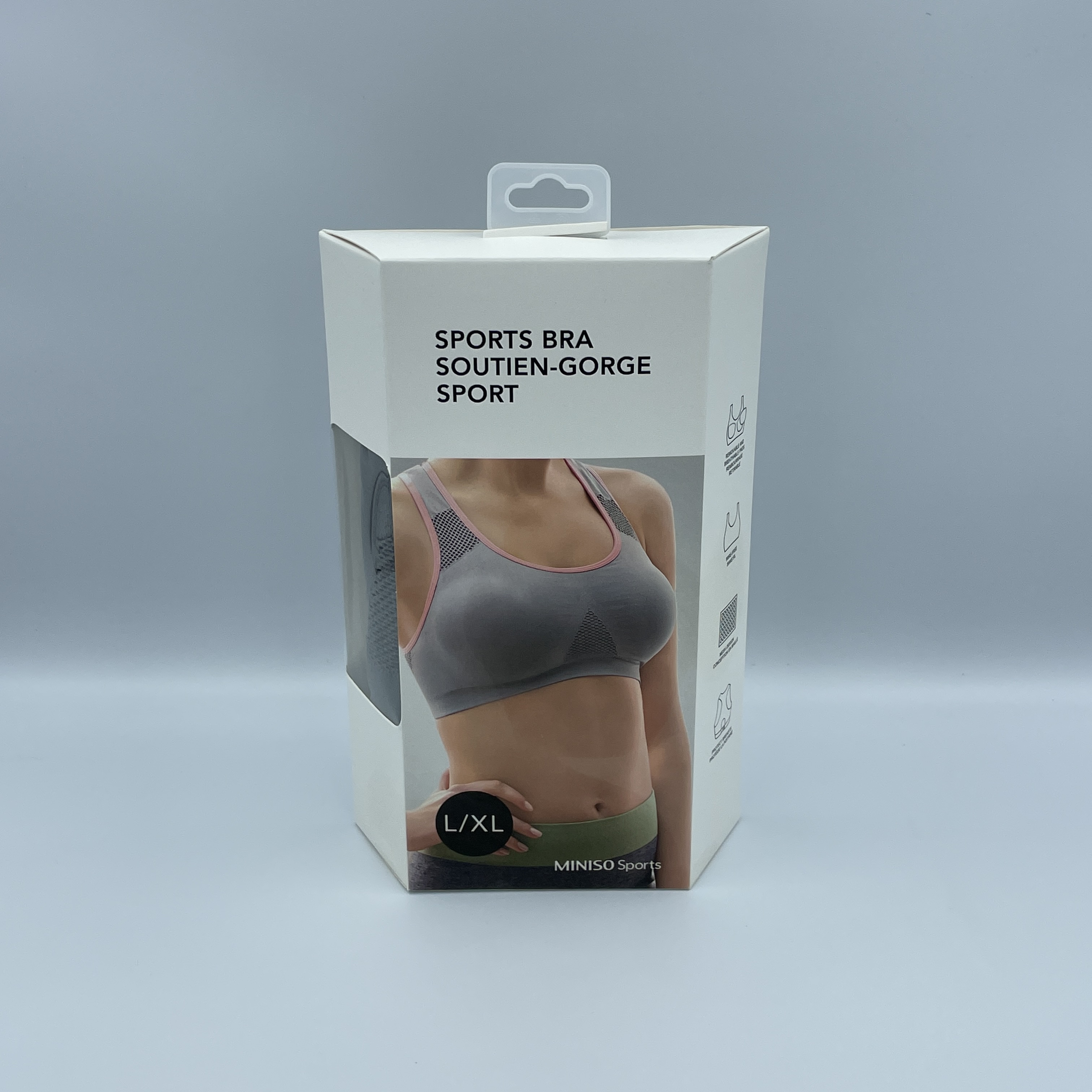 miniso padded sports bra