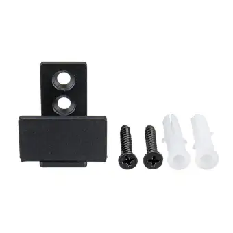 Wall Mount Adjustable Floor Guide Matte Sliding Barn Door Black