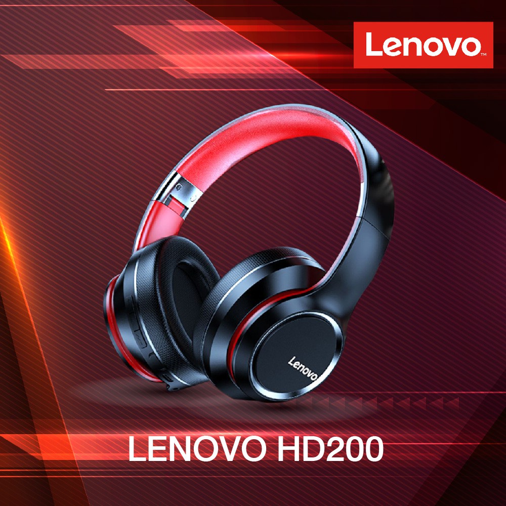 Original Lenovo HD200 Wireless Bluetooth Bass Stereo Headphones BT5.0 Long  Standby with Noise Cancelling: Buy Online at Best Prices in Myanmar |  Shop.com.mm