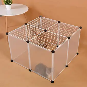 Image result for DIY Large Cat Villa Home Pet Cage Anti-skip Cat Fence-16 Pieces