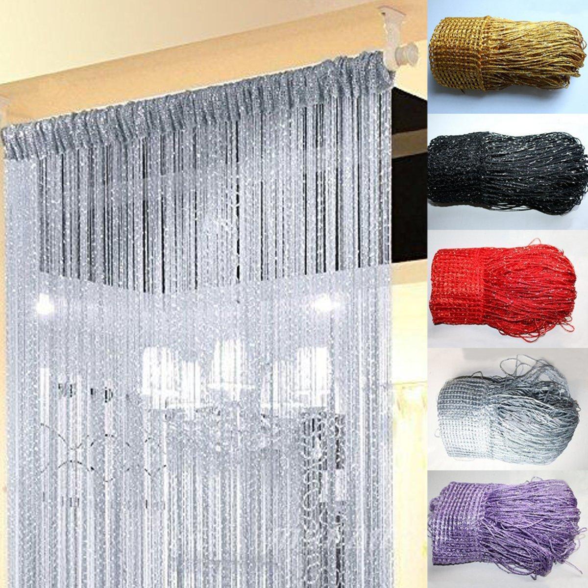 Mango String Door Curtain Beads Window Panel Room Divider Crystal