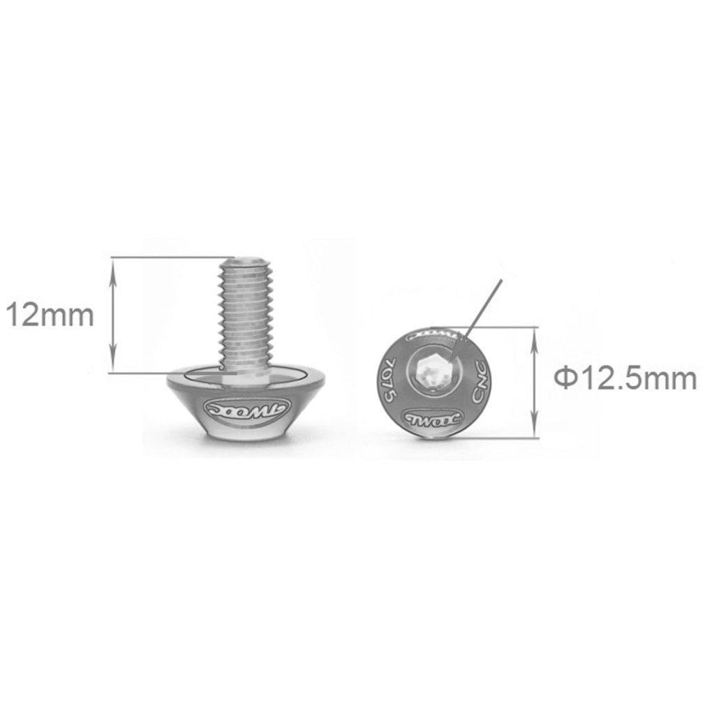 2X Water Bottle Cage Bolts Aluminum Alloy Screws Bike Bicycle Cycling M5*12mm