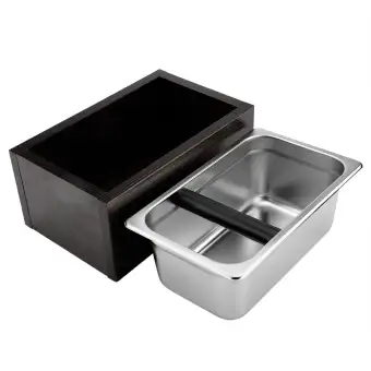 Stainless Steel Coffee Knock Box With Handle Coffee Grounds Container Waste Bin Buy Online At Best Prices In Myanmar Shop Com Mm