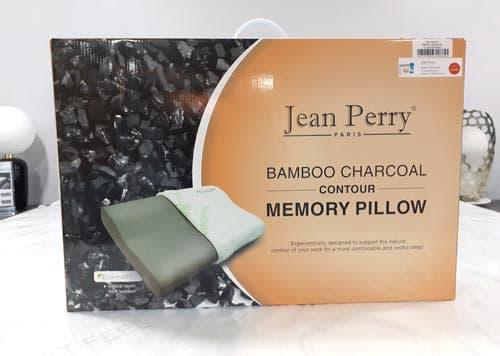 jean perry bamboo charcoal contour memory pillow