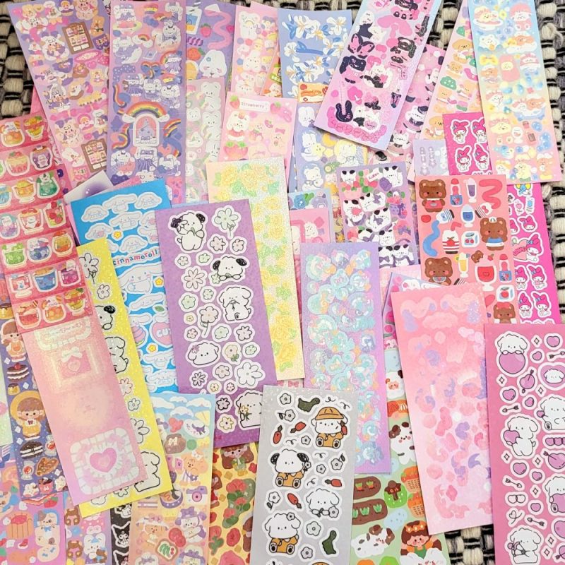 Mystery Package Random Cute Stickers 10pcs Long Sheet Decor Stickers ...