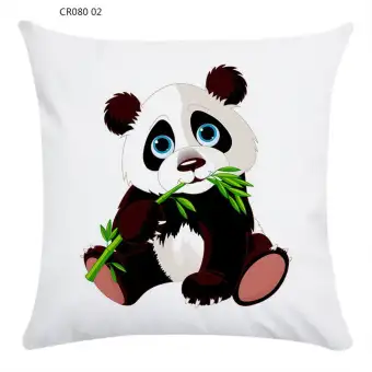 Cr080 Cartoon Panda Super Soft Pillow Case Home Sofa Decoration