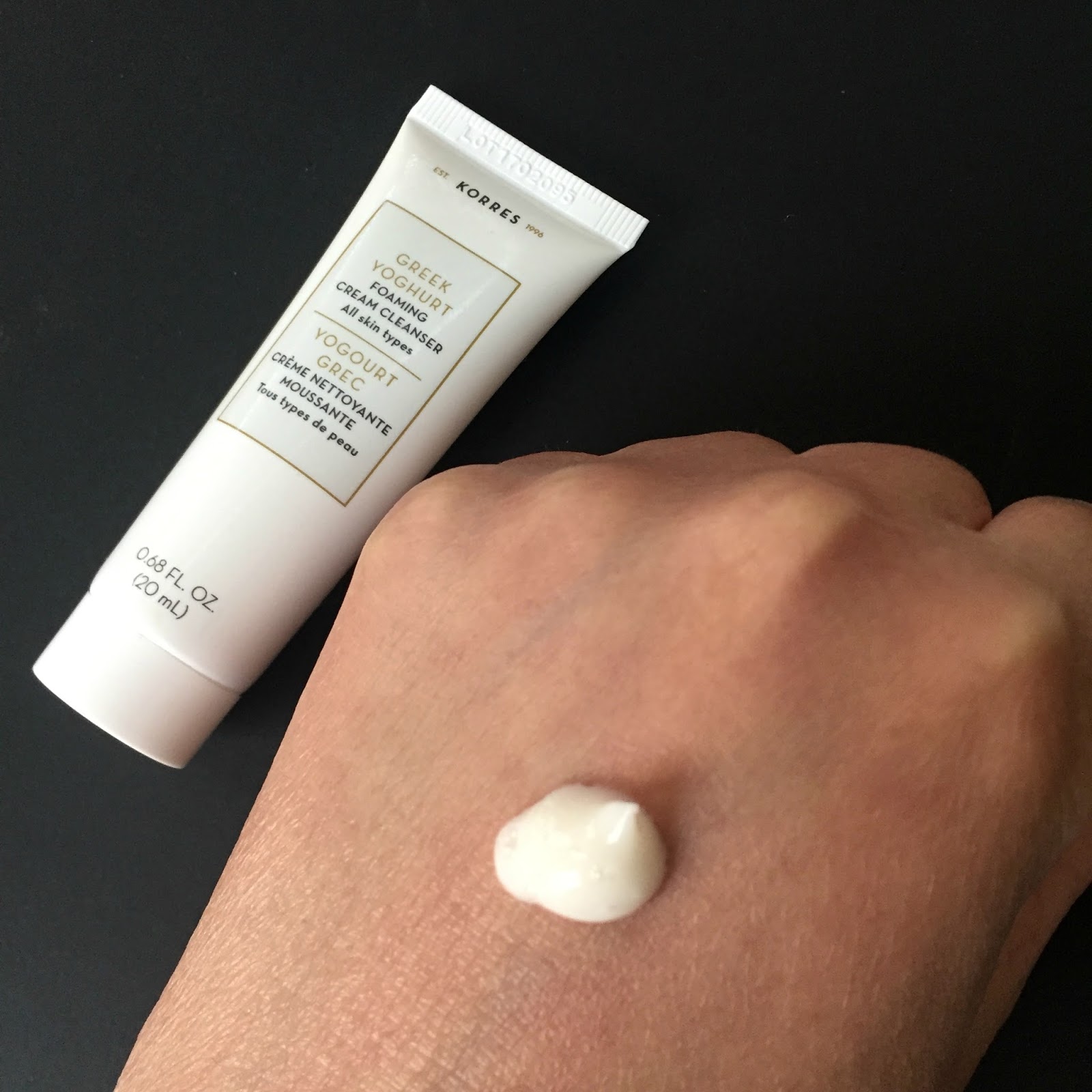 korres foaming cream cleanser