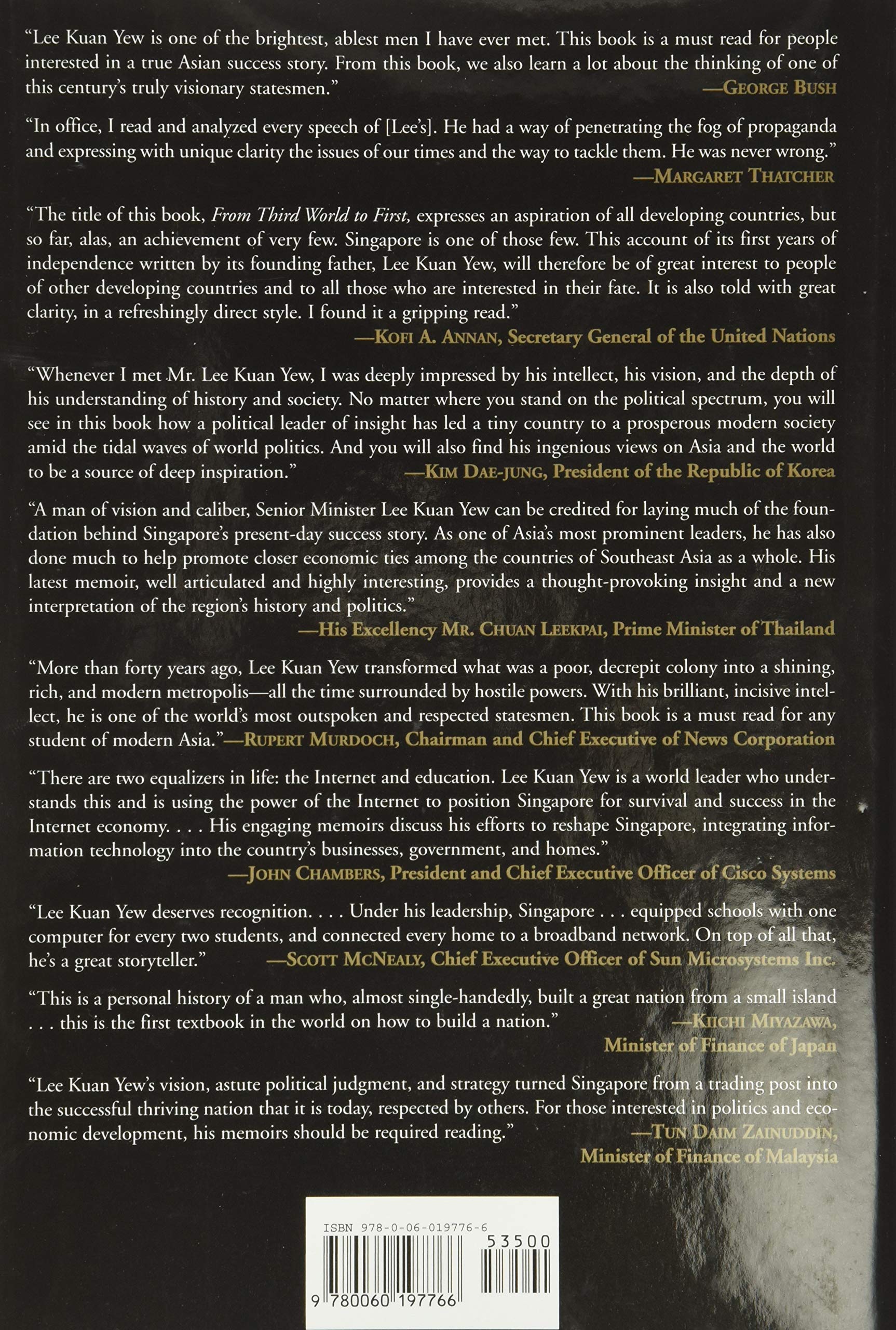 Ebook From Third World to First The Singapore Story 19652000