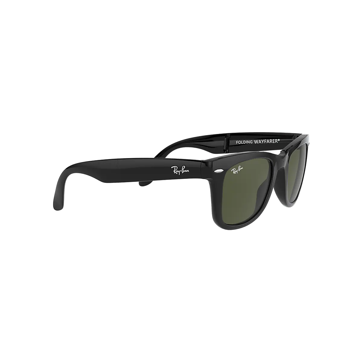 Ray-Ban Black Matte Folding Wayfarer Classiic Sunglasses Diameter
