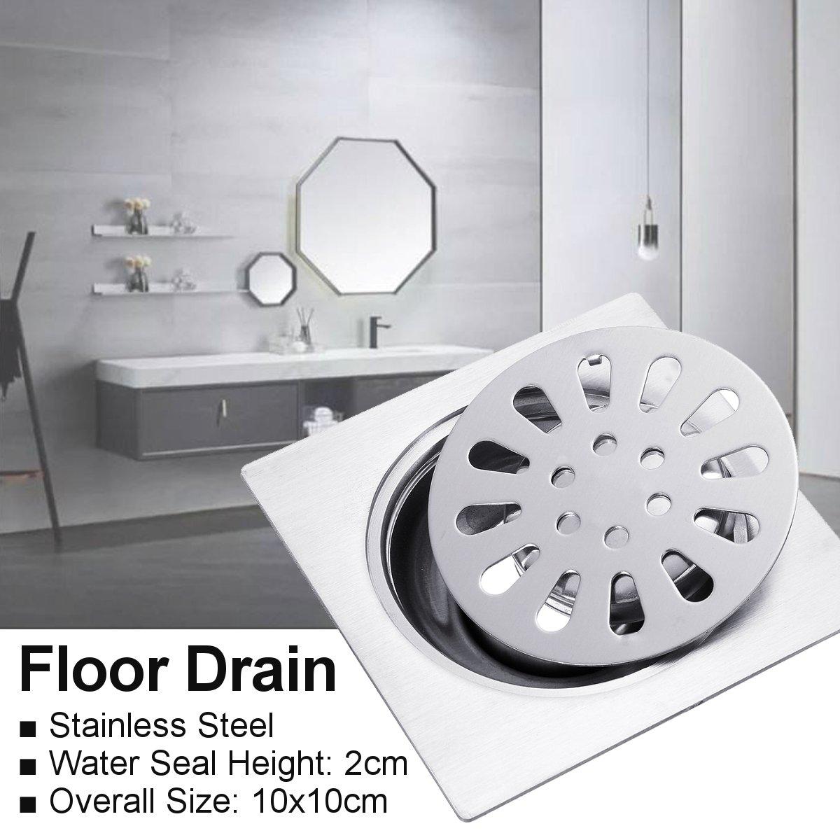 Stainless Steel Floor Drain Hotel Home Bathroom Wet Kitchen Shower
