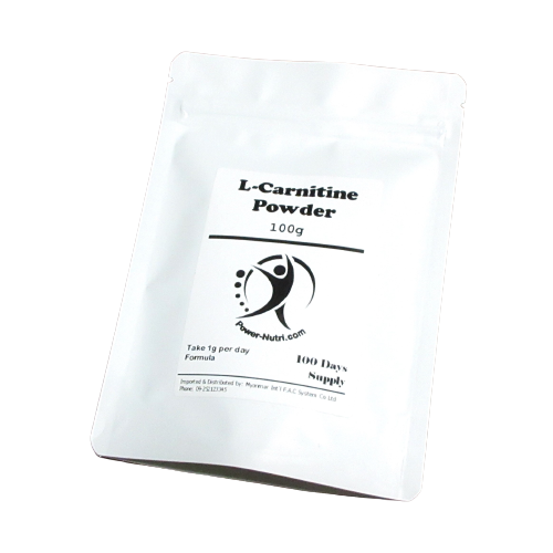 L Carnitine Powder 100g Weight Loss & Fat Burning Supplement