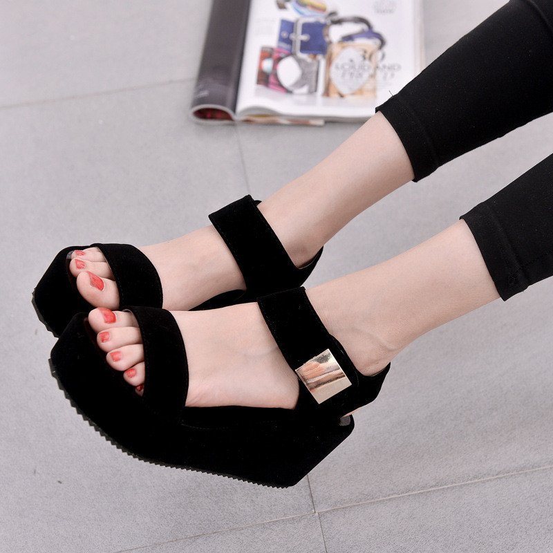 velcro creepers platform sandals