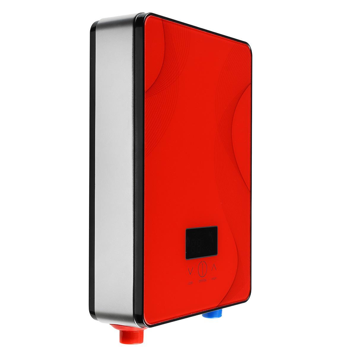 6.5KW 220V Tankless Instant Hot Water Heater Bathroom Shower 30-55℃ Adjustable