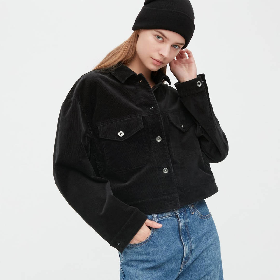 Uniqlo Singapore Preorder] Corduroy Cropped Jacket/Fashion