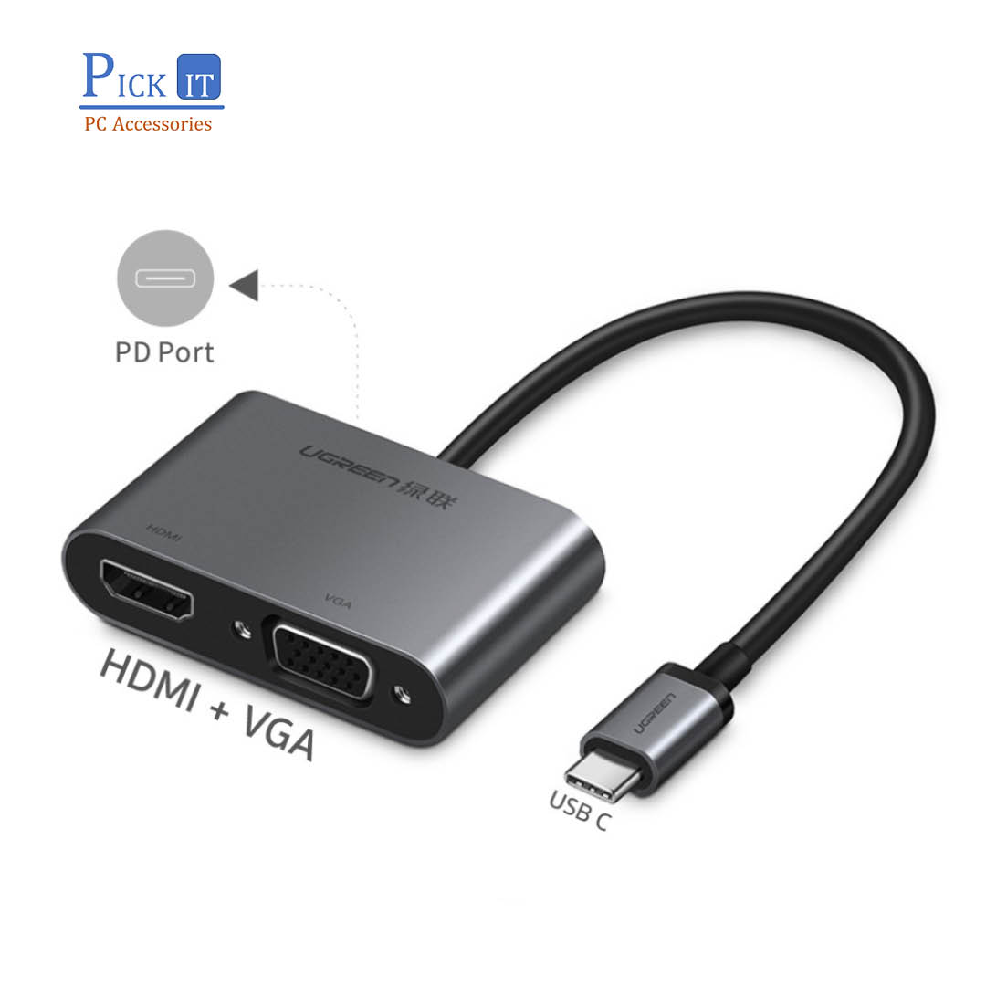 UGREEN Type-C TO HDMI and VGA Converter 