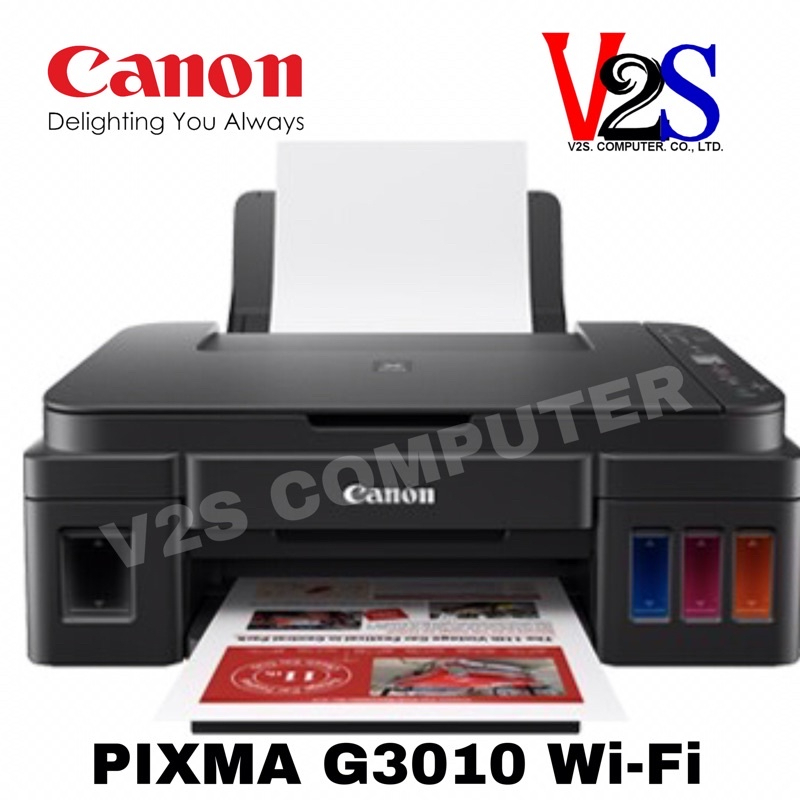 (Preorder) Canon Printer PIXMA Model G3010 AIO Wi-Fi 3 IN 1 Inkjet Tank ...