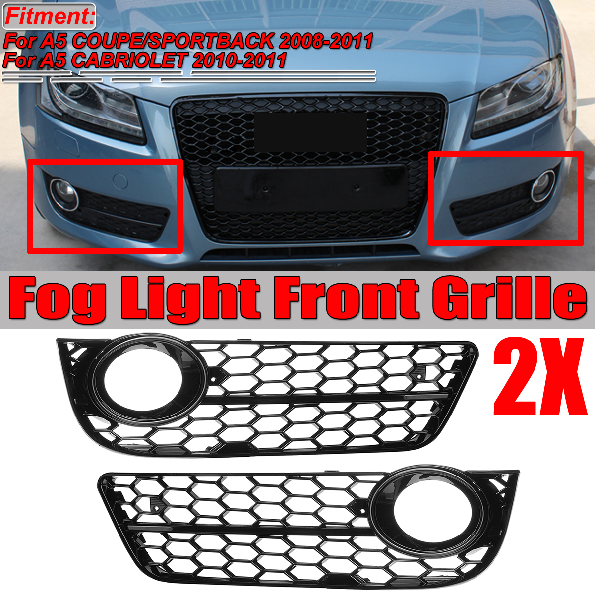 audi a5 fog light cover