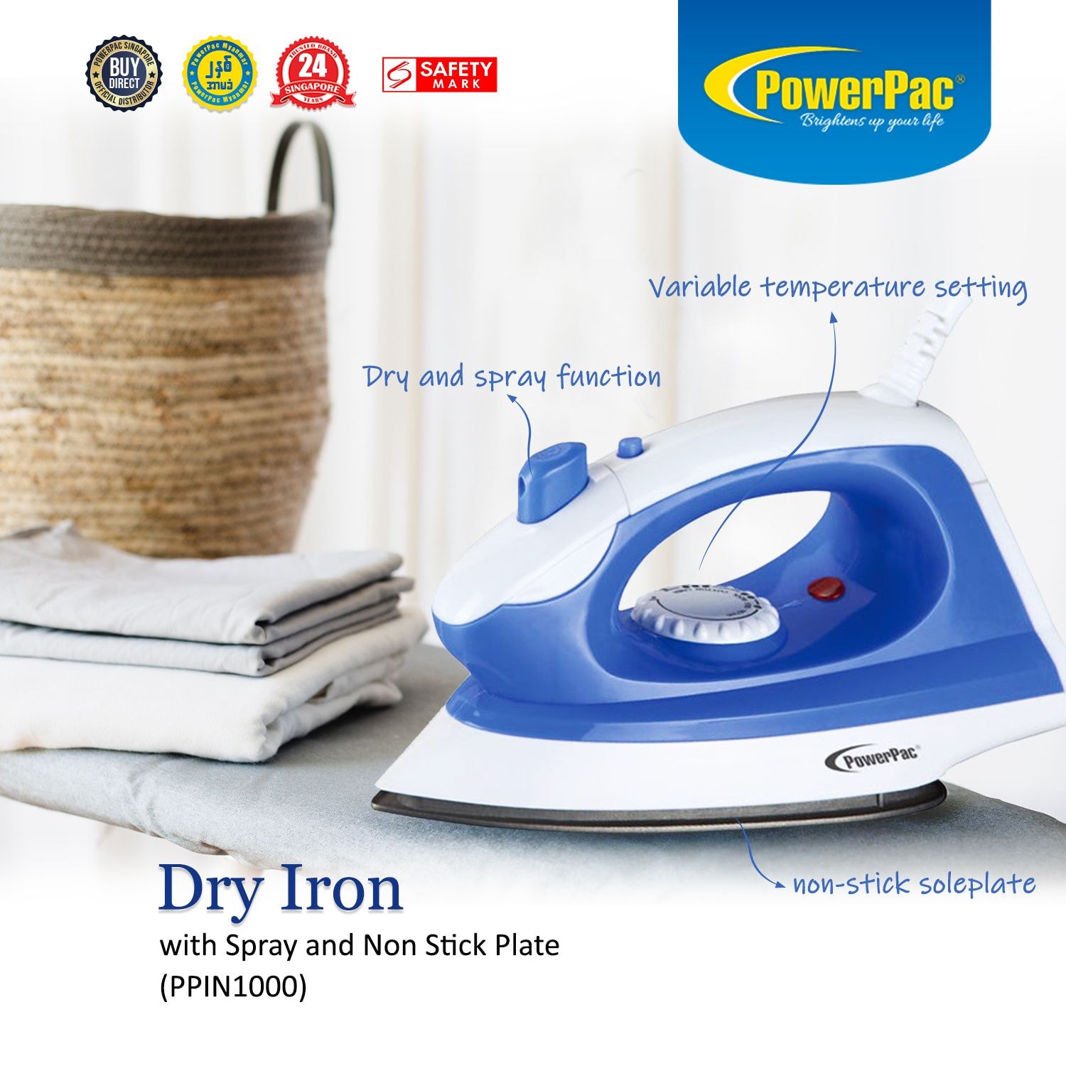 powerpac cordless iron