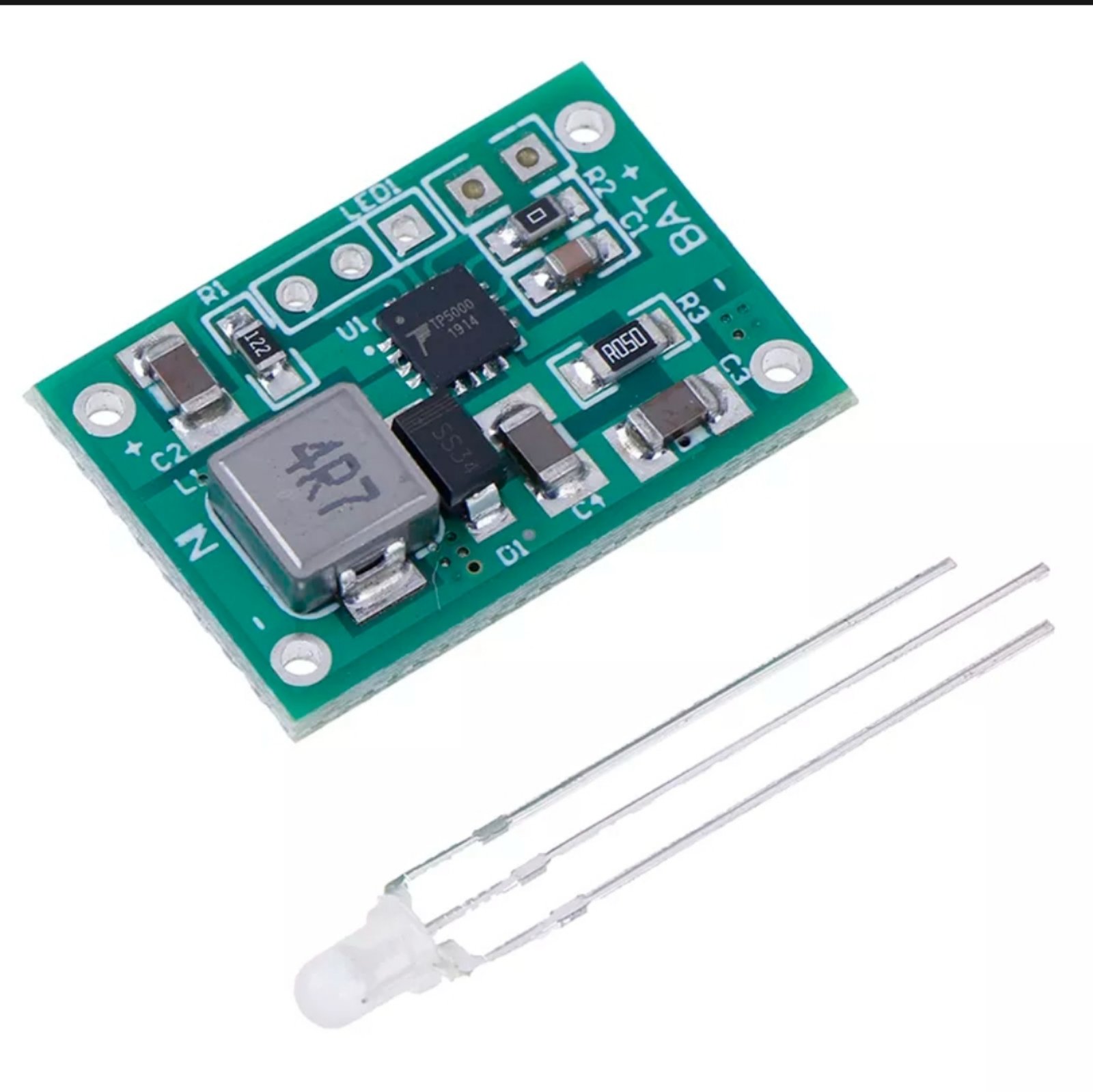 TP5000 1A Lithium Battery Charging Board Module – 4.2V/3.6V, 1PCS, DIY Electronics Charger